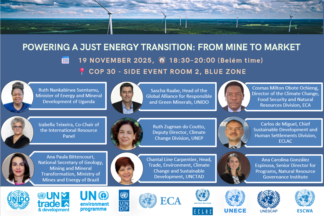 Names of the speakers at the side event.
